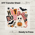 Hey Boo Coquette Ghost DTF Transfer: 10"