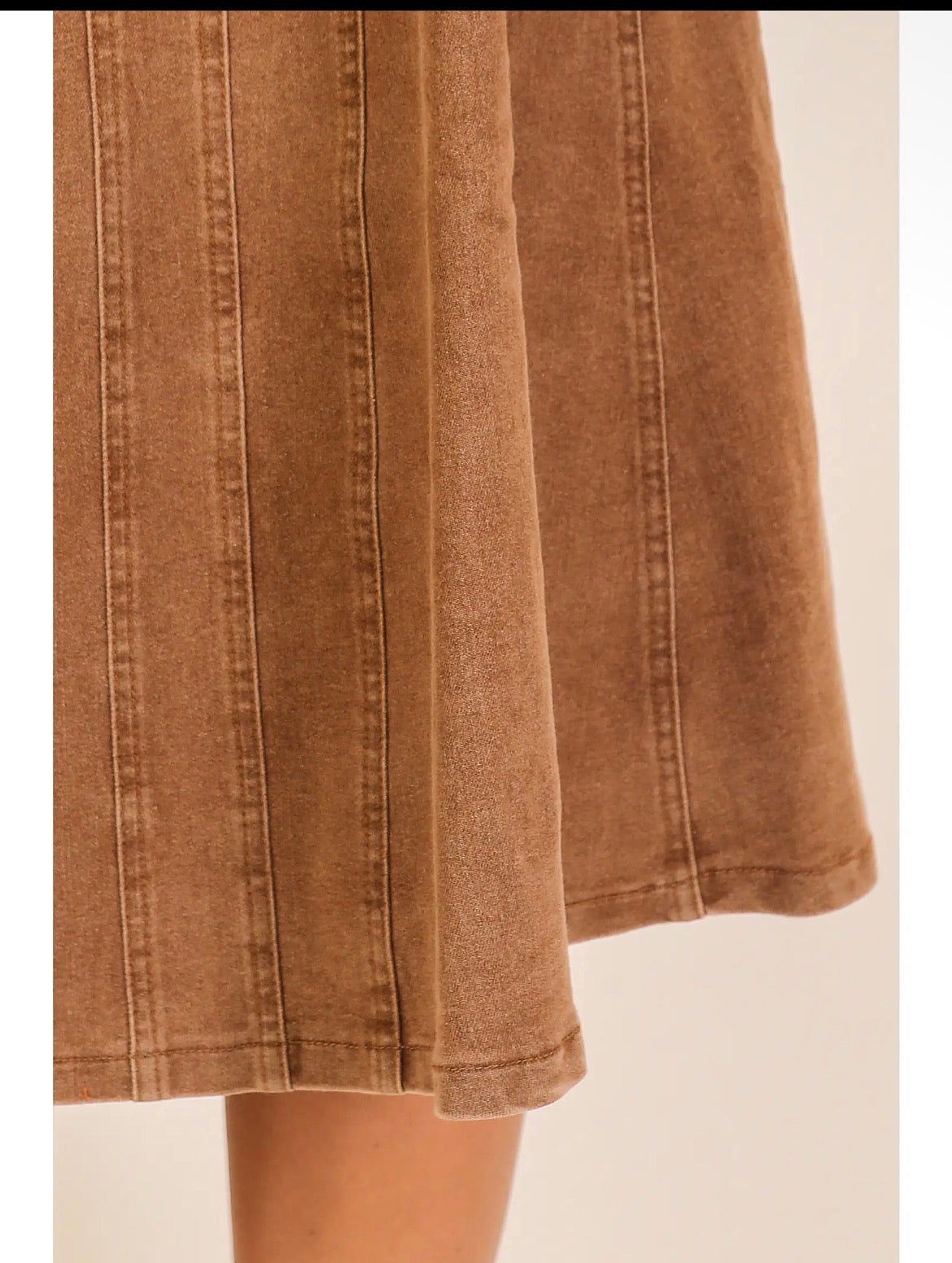 Mocha Denim Midi