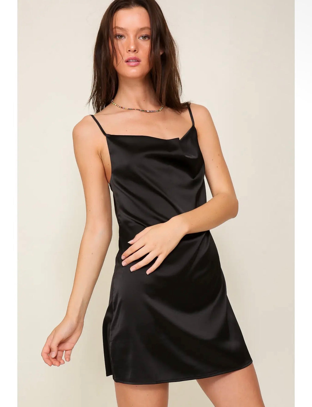 Black Satin Set