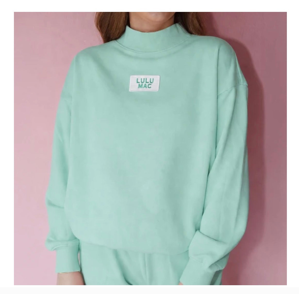 Pre-Order Lulu Mac Seafoam Longsleeve Terrycloth Top