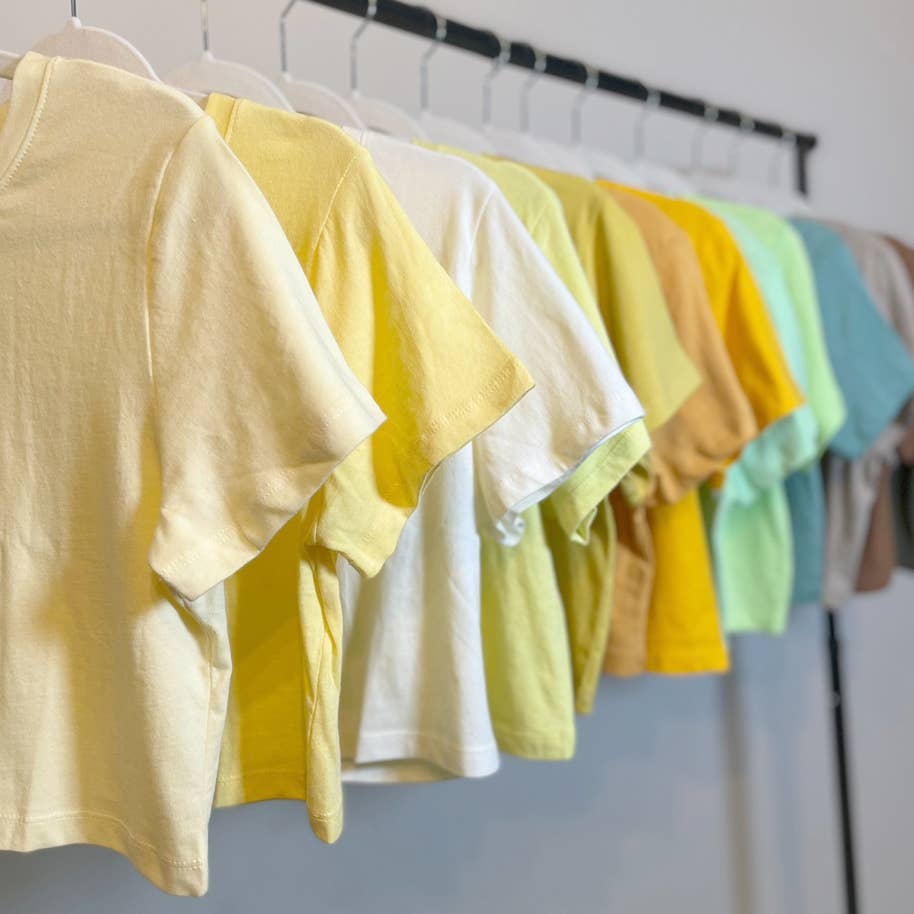Premium Cotton Crop Tops (New colors)
: Butter / Medium