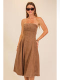 Mocha Denim Midi
