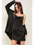 Black Satin Set