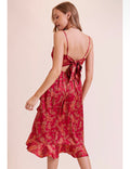 Ruby Paisley Satin Dress