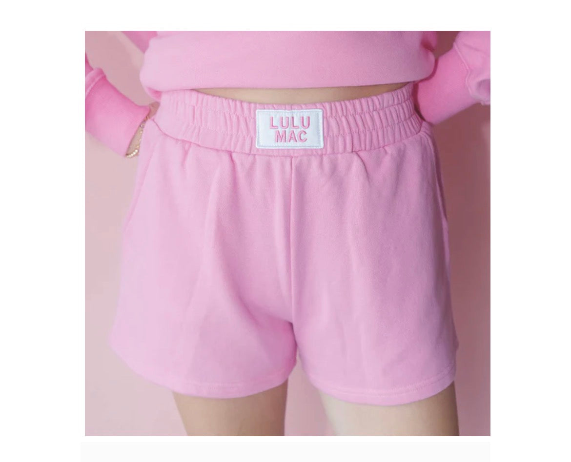 Pre-Order Lulu Mac Bubble Gum Terry Short