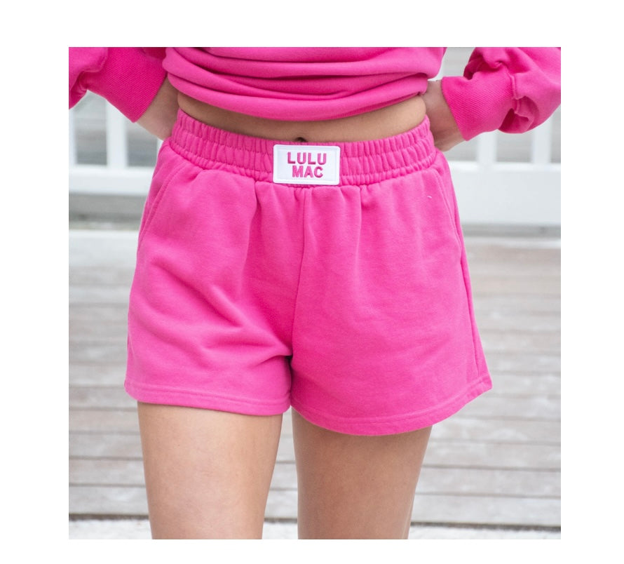 Pre-Order Lulu Mac Hot Pink Terry Short