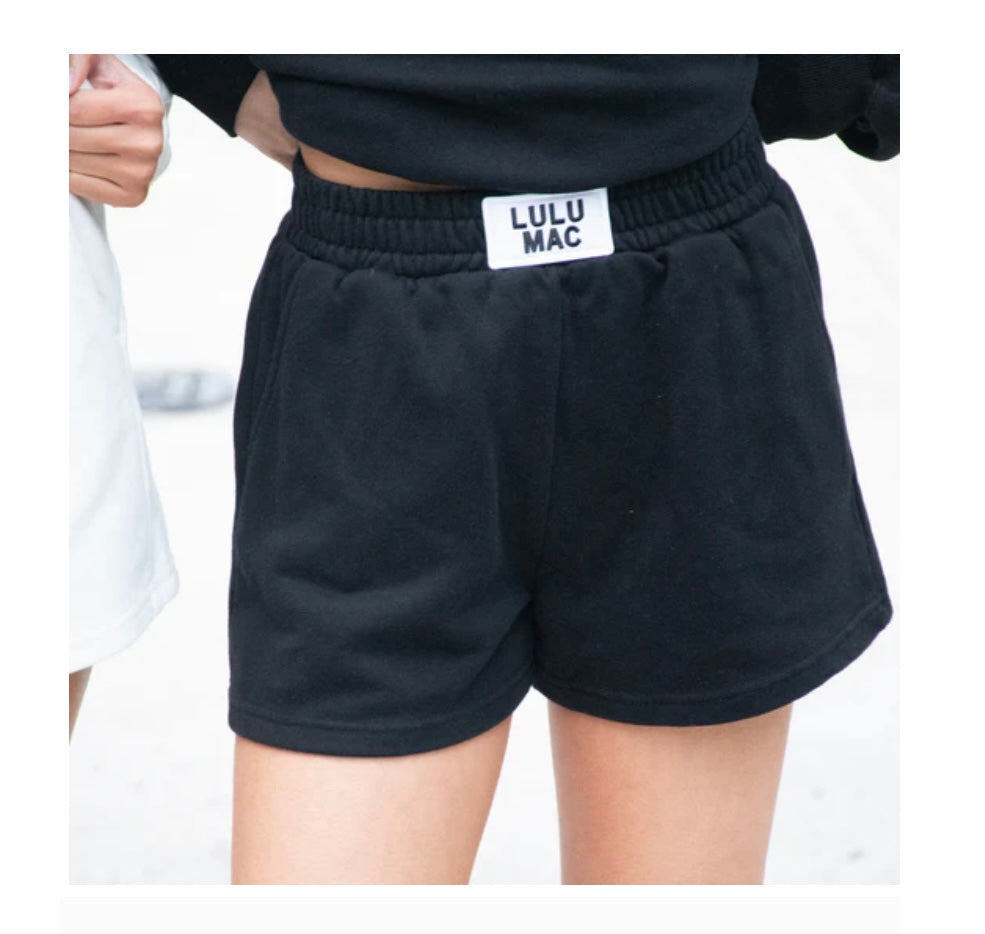 Pre-Order Lulu Mac Black Terry Short
