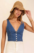 Denim Corset Vest