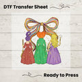 Halloween Sisters DTF Transfer – Witchy Fall Design: 10"