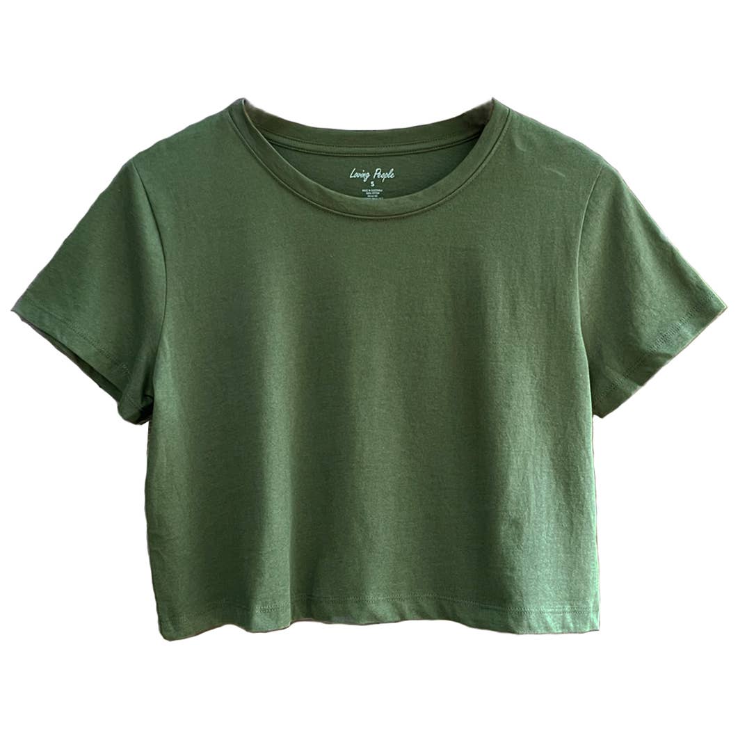 Premium Cotton Crop Tops (New colors)
: Achieve Green / Medium