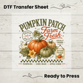Pumpkin Patch Farm Fresh Fall DTF Transfer: 10"